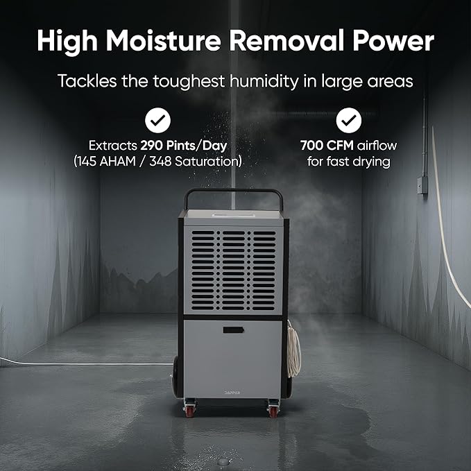 290 Pints Commercial Dehumidifier - Image 3