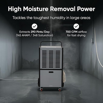 290 Pints Commercial Dehumidifier - Image 3