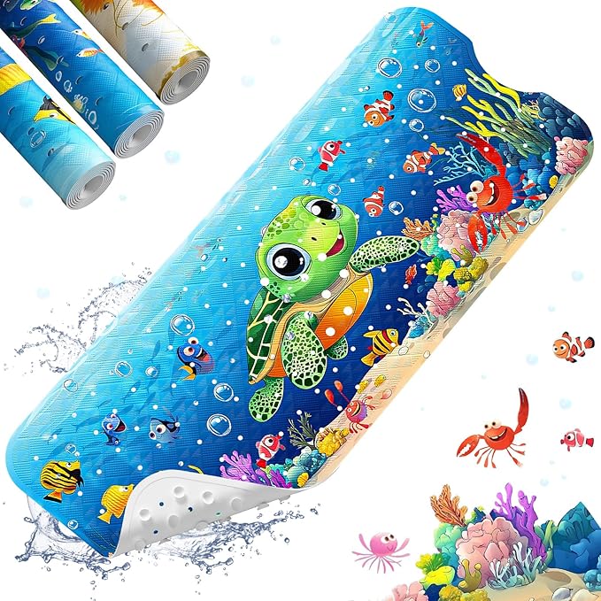 XIYUNTE Baby Bath Mat for Tub Non Slip Kids Bath Mat by XIYUNTE