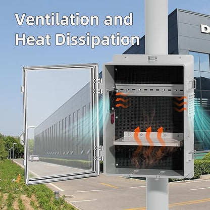 Joinfworld Outdoor Electrical Vented Box Outdoor Waterproof Junction Enclosure - Image 4