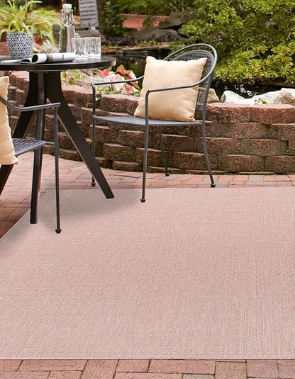 Unique Loom Collection Casual Transitional Solid Heathered Indoor/Outdoor - Image 3