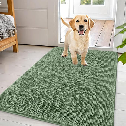 OLANLY Dog Door Mat for Muddy Paws 44x32, Absorbs Moisture and Dirt, Absorbent by OLANLY