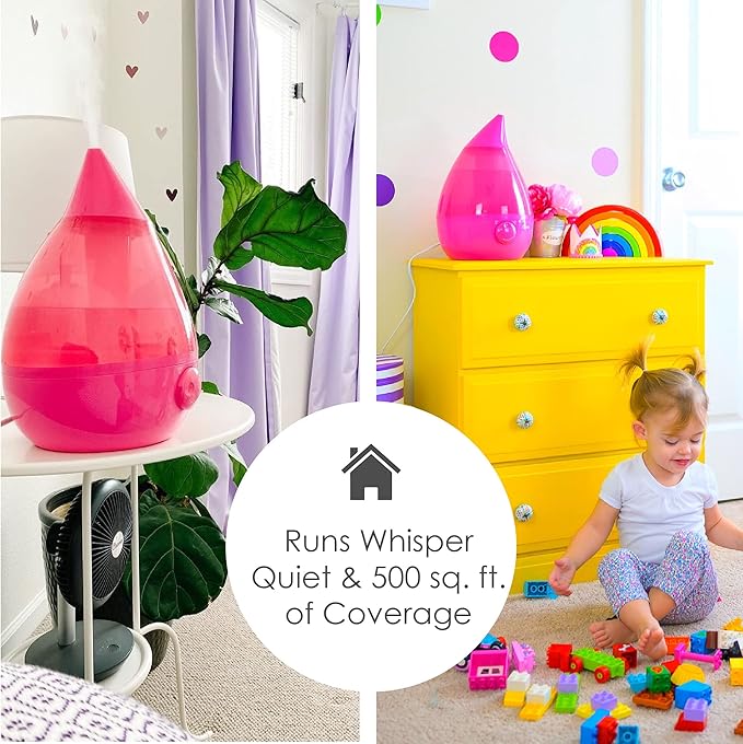 Crane Ultrasonic Humidifiers for Bedroom and Office, 1 Gallon Cool Mist Air - Image 4