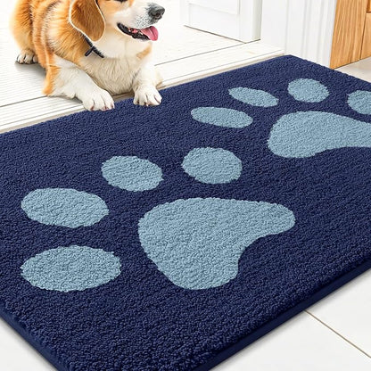 Smiry Dog Door Mat for Muddy Paws, Absorbs Moisture and Dirt, Low-Profile by Smiry