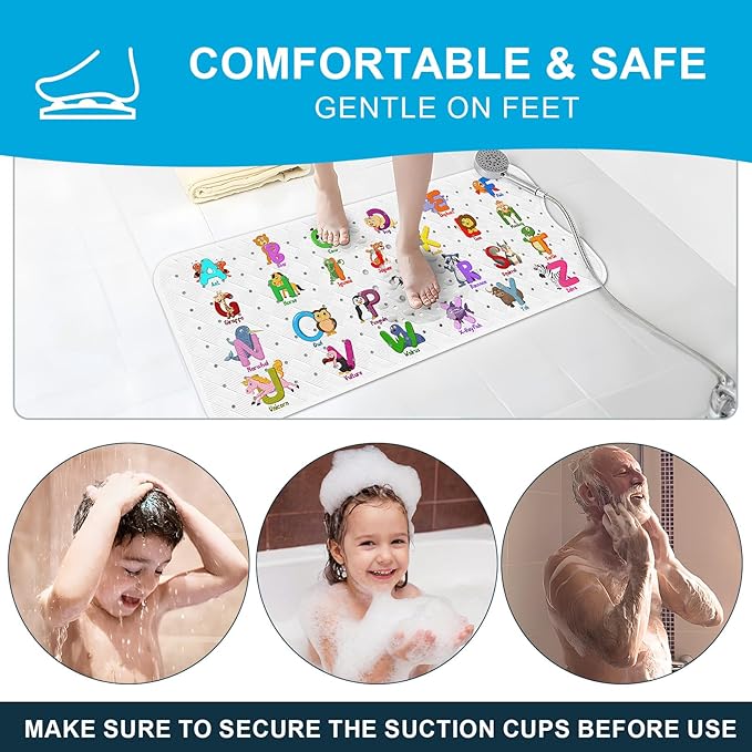 XIYUNTE Baby Bath Mat for Tub Non Slip Kids Bath Mat - Image 7