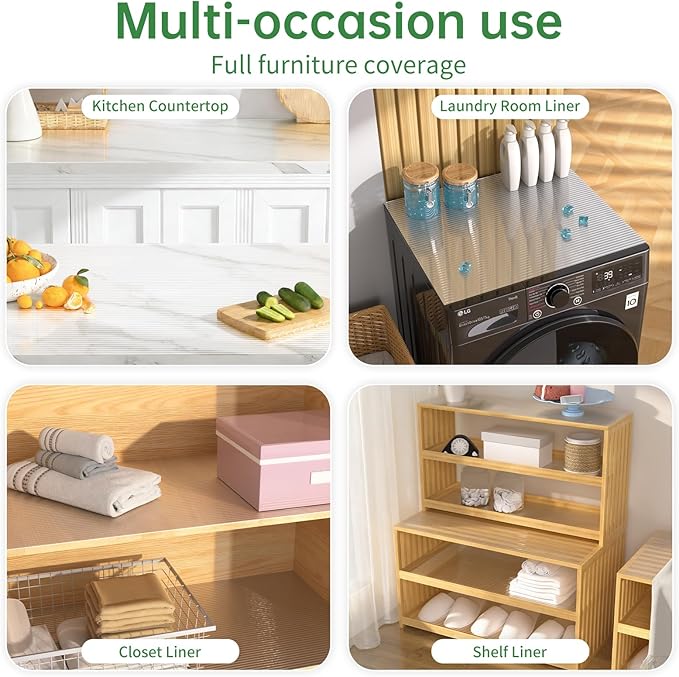 Shelf and Drawer Liner for Kitchen Cabinet, Non-Adhesive 24in x 360in - Image 7
