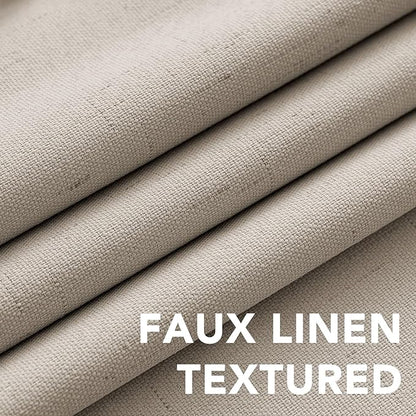 H.VERSAILTEX Linen Curtains 100% Blackout Curtains - Image 4