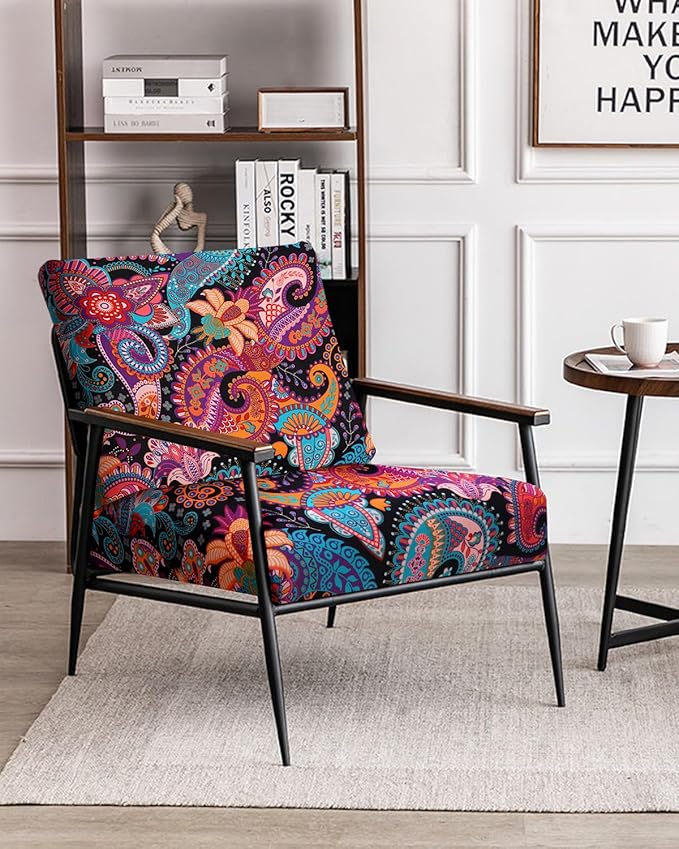 Fuloon Sofa Cushion Covers, Stretch Printed Seat Cushion Cover Couch Seat - Image 5