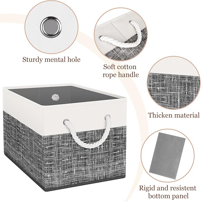 Storage Bin, Collapsible Storage Basket - Image 3