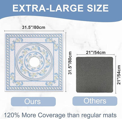 Square Shower Mat Non Slip: 32x32 Inch Extra Large Shower Mats - Image 2