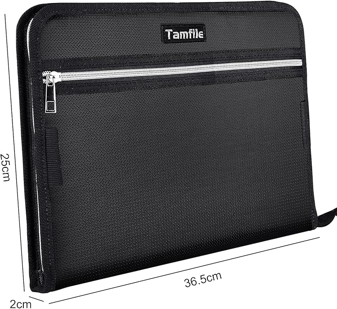 Fireproof Safe Accordion File Organizer Bag Folder, Waterproof Expanding Filing - Image 5