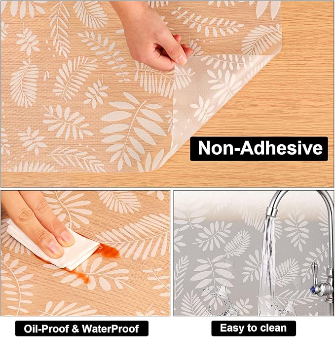 Cooyes Shelf and Drawer Liners for Kitchen Cabinets, Non Adhesive Cabinet Liner - Image 6