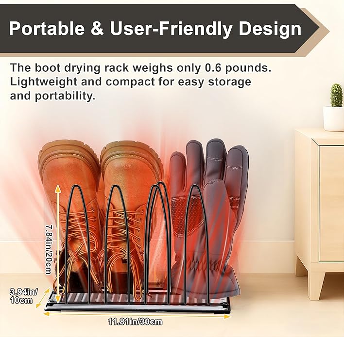 Metal Shoe Drying Rack, and Glove Drying Rack, Dryer Racks - Image 2