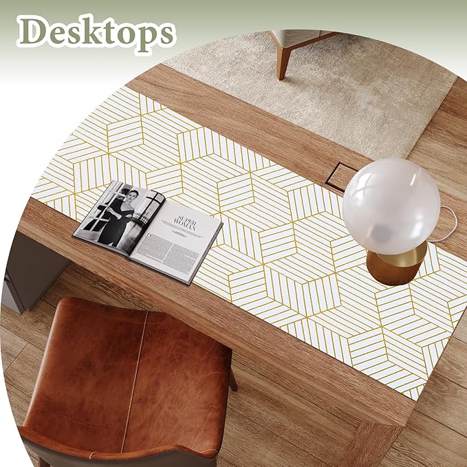 Shelf Liners for Kitchen Cabinets 35.4 in X 39.5 Ft, Non Adhesive Cabinet Liner - Image 9