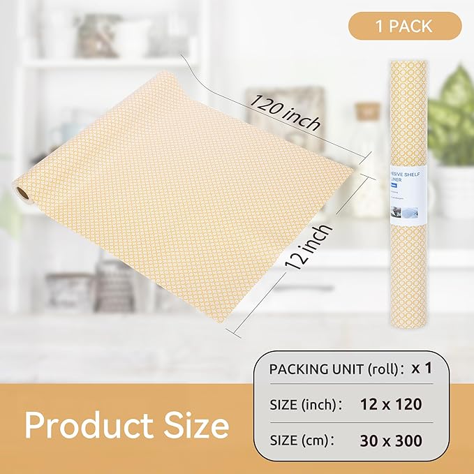 FIFTY FEET 12"x120" Non-Adhesive Shelf Liner - Image 5