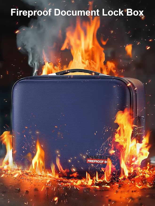 SMARTAKE Fireproof Document Box - Image 2