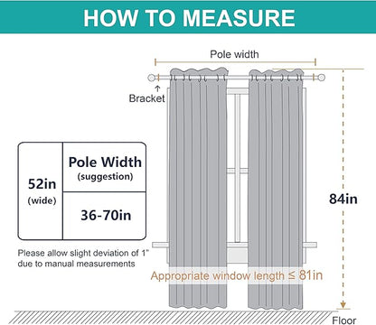 NICETOWN 100% Blackout Cold Blocking Curtains - Image 8