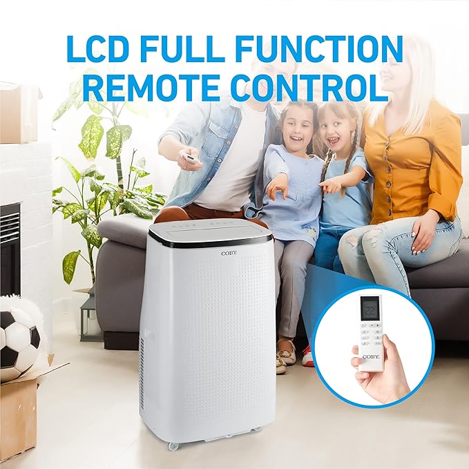 COBY Portable Air Conditioner 4-in-1 AC Unit, Dehumidifier & Fan, Air - Image 4