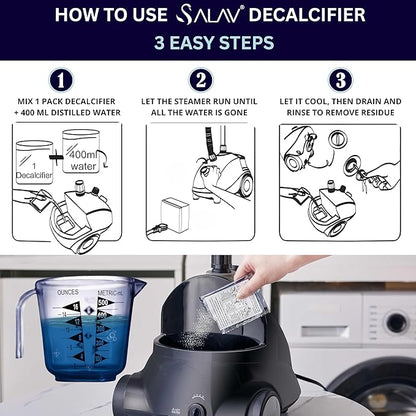 SALAV Garment Steamer Descaling Solution Decalcifier Packets - Image 3