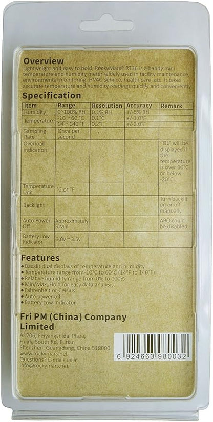 RT36 Temperature and Humidity Monitor Digital Hygrometer - Image 4