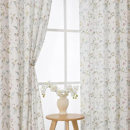 Chyhomenyc Roman Linen Blend Extra Long Curtains 108 Inches Long 2 Panels - Image 8