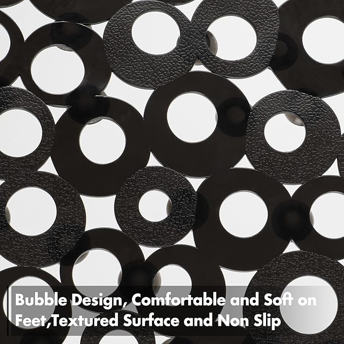 WELTRXE Oval Bathtub Mat Non Slip, Shower Mat - Image 4