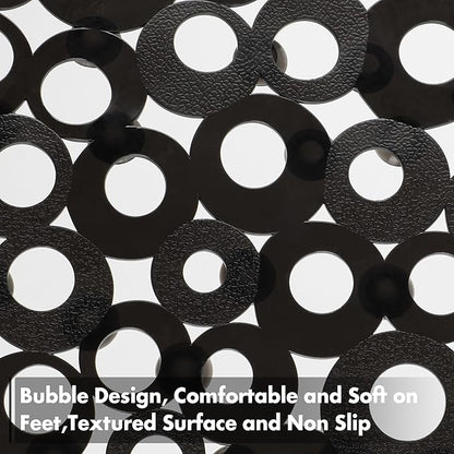 WELTRXE Oval Bathtub Mat Non Slip, Shower Mat - Image 4