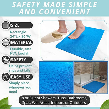ENKOSI Loofah Non-Slip Shower and Bath Mat - Image 3