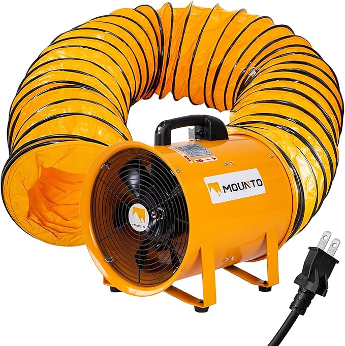 MOUNTO 12-Inch Heavy Duty Cylinder Axial Fan by MOUNTO