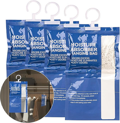 Dehumidifier Bags Hanging Moisture Absorbers – 4 Packs Dehumidifiers by Unknown