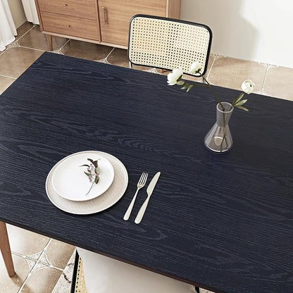 WESTICK Wood Contact Paper for Countertops Desk Navy Peel and Stick Wood - Image 4