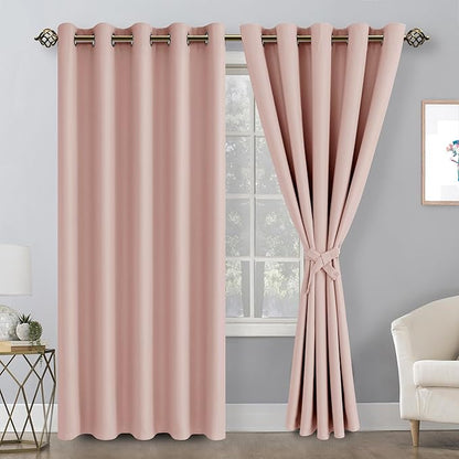 Hiasan Blackout Curtains for Bedroom, 60 x 84 Inches Long - Image 2