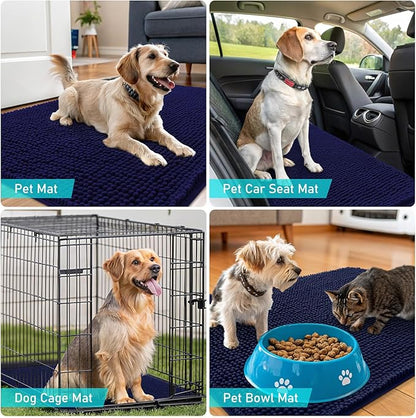 OLANLY Dog Door Mat for Muddy Paws 47x17, Absorbs Moisture and Dirt, Absorbent - Image 7