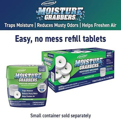 Concrobium 378489 Moisture Grabbers Moisture Absorber Refill Tablets, 4 Tablet - Image 2