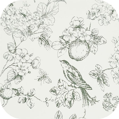 jinchan 95% Blackout Floral Curtains 84 Inches Long, Printed Flower Sage Green - Image 9