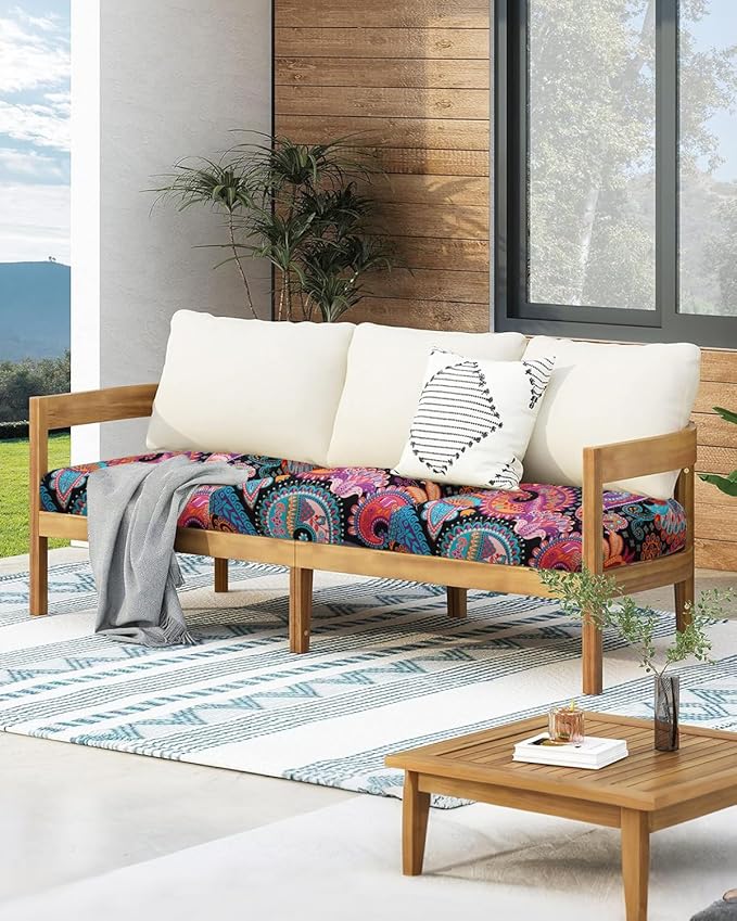 Fuloon Sofa Cushion Covers, Stretch Printed Seat Cushion Cover Couch Seat - Image 7