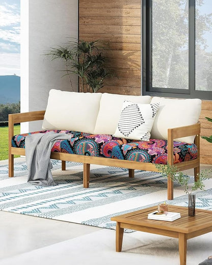 Fuloon Sofa Cushion Covers, Stretch Printed Seat Cushion Cover Couch Seat - Image 7