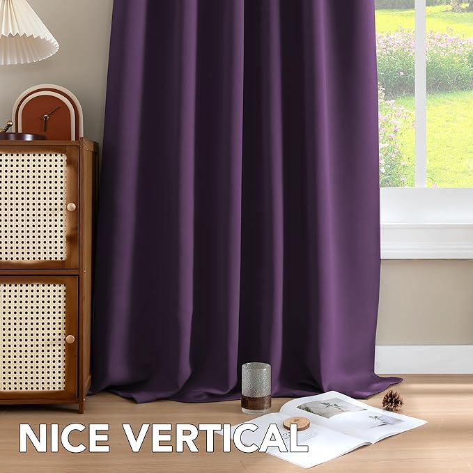 H.VERSAILTEX Blackout Curtains Thermal Insulated Window Treatment Panels Room - Image 8