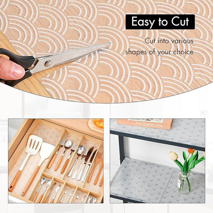 Cooyes Shelf Liners for Kitchen Cabinets – Non Adhesive Drawer and Cabinet Liner - Image 4
