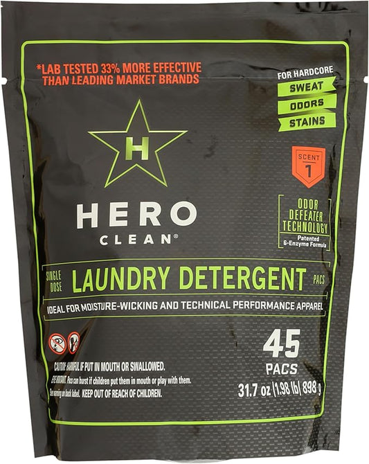 Hero Clean Laundry Detergent PACS, Scent 1 by Hero+Clean