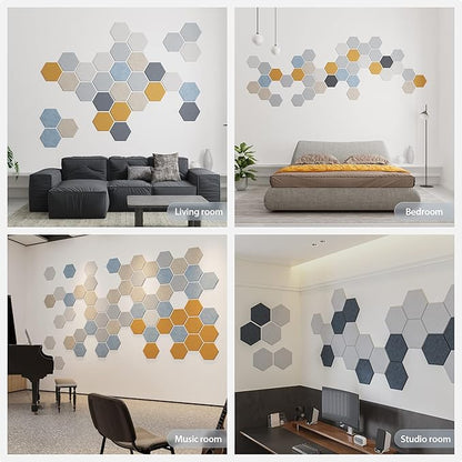 12 Pack Acoustic Panels Self Adhesive Sound Proof Foam, High Density Sound - Image 7