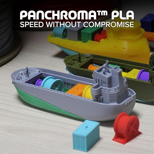 Panchroma PLA Grey 3D Printer Filament, 1kg Spool, High Speed Printing - Image 2