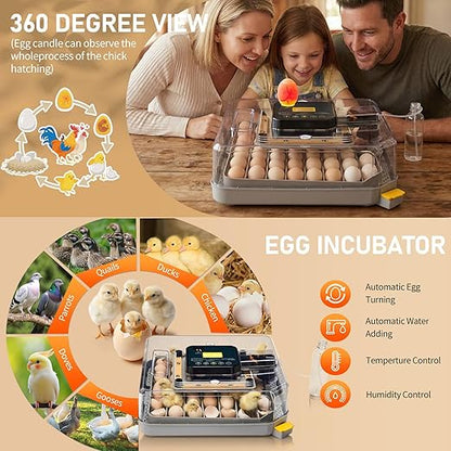 Winado Incubators for Hatching Eggs, 48 Egg Incubator - Image 6