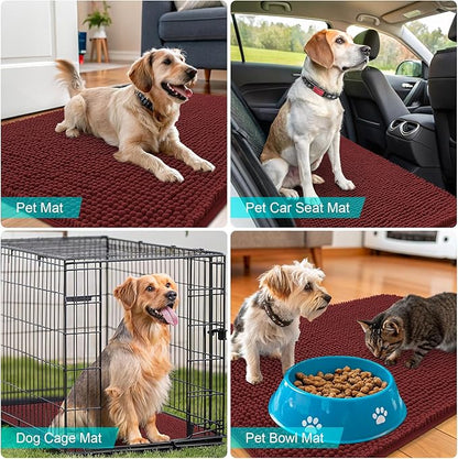 OLANLY Dog Door Mat for Muddy Paws 59x20, Absorbs Moisture and Dirt, Absorbent - Image 7