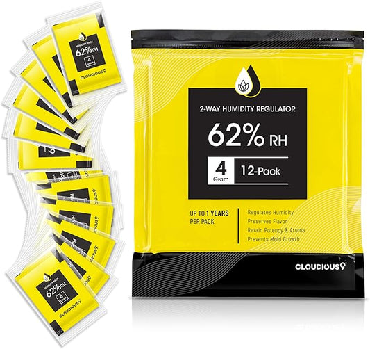 Cloudious9-62% 2-Way Humidity Pack Regulator 4 Gram by Cloudious9