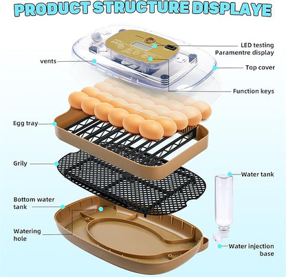 Incubators for Hatching Eggs, 24 Egg Incubator - Image 6