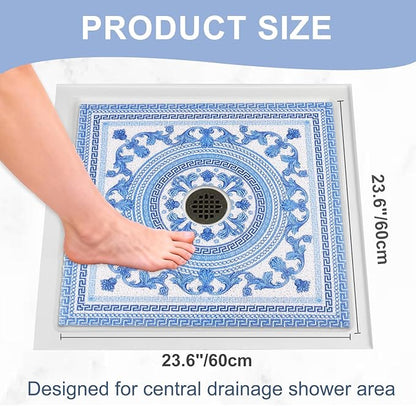 Square Shower Mat Non Slip: 24x24 Inch Extra Large Shower Mats - Image 2