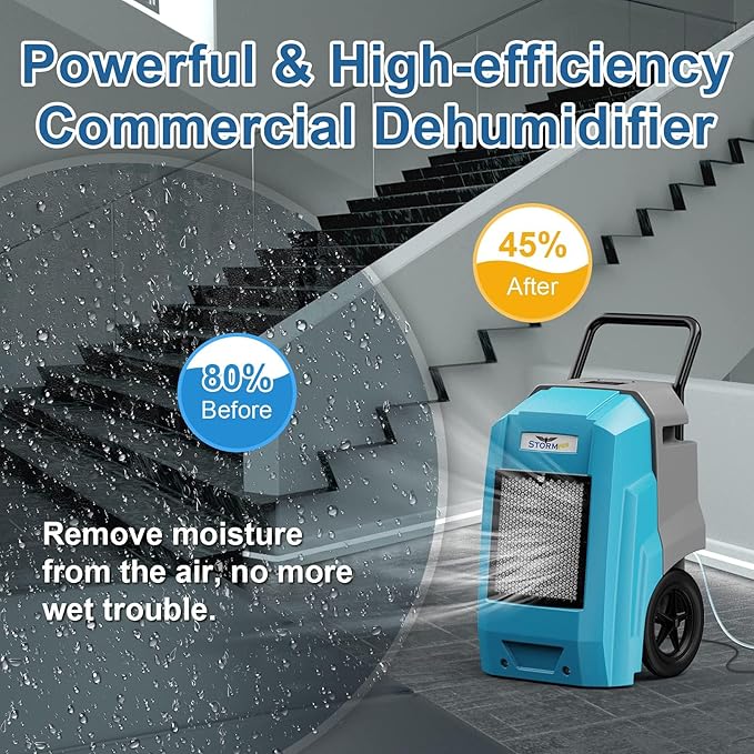 ALORAIR 180 Pints Commercial Dehumidifier - Image 5