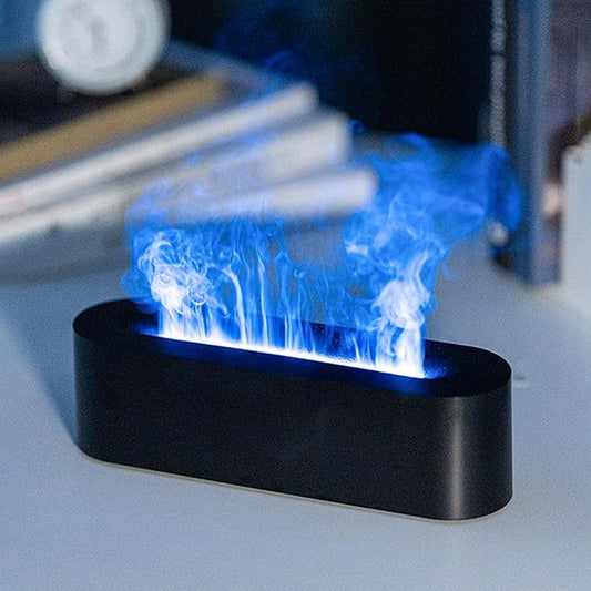 Essential Oil Diffuser, Fireplace Flame Fire Oil Diffuser, 150ml Ultrasonic by Yaledi