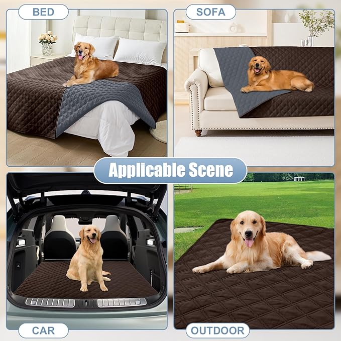 Smiry Waterproof Dog Bed Cover Pet Blanket, Soft Washable Dog Blanket - Image 7